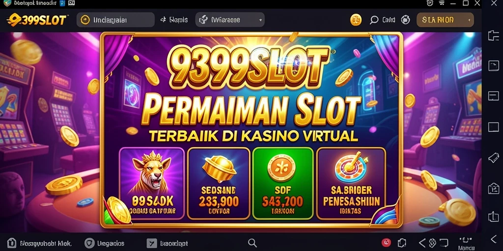 Tampilan menarik dari game slot di 9399SLOT dengan tema yang beragam.