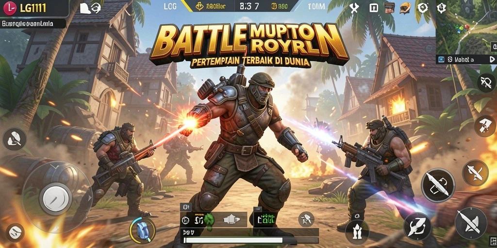 Tampilan gameplay seru di arena Battle Royale LG111.