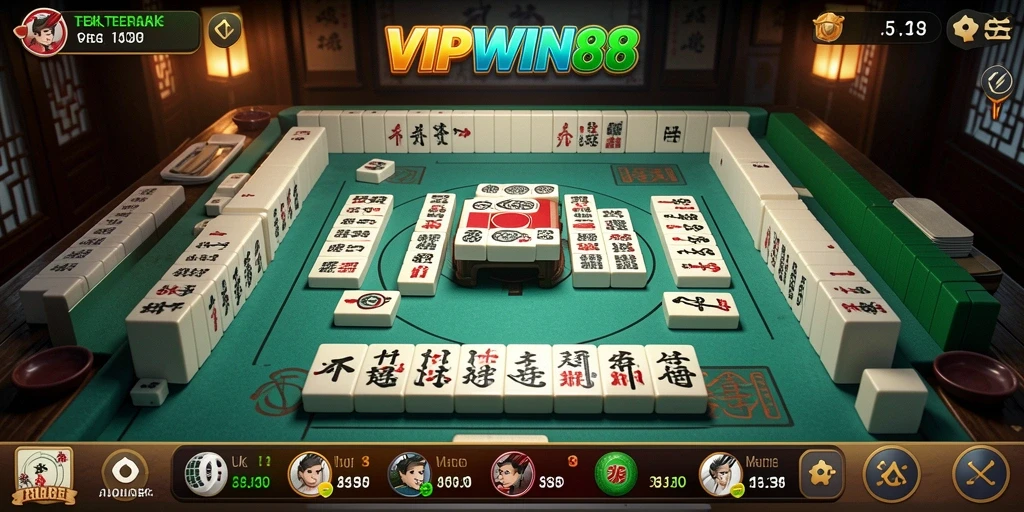 Tampilan permainan Mahjong seru di VIPWIN88.