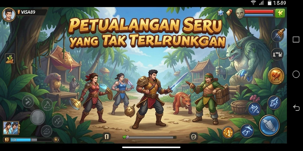 Screenshot gameplay <strong>VISA89</strong> yang menampilkan aksi menegangkan di dunia petualangan.