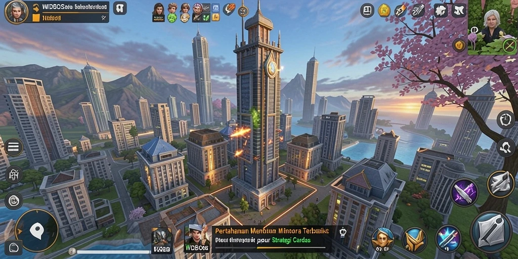 Tampilan gameplay Tower Defense yang menegangkan dan strategis.